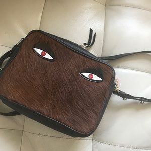 Sold out min and mon fuzzy purse